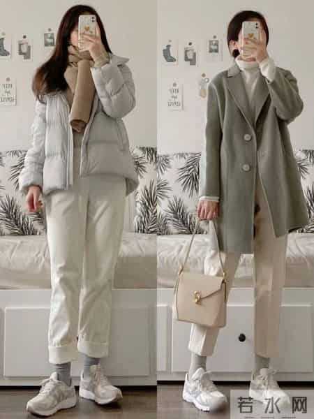 “短外套+老爹裤”今年冬天火出圈了，这样穿时髦松弛又减龄