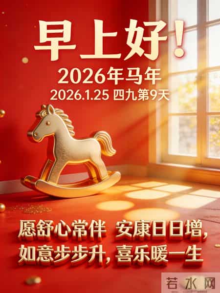 2026年元月25日早上好！温馨祝福语 和精美绝伦图片