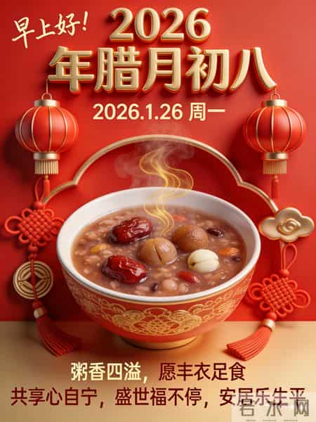 2026年元月26日腊八节祝福语！和精美绝伦图片