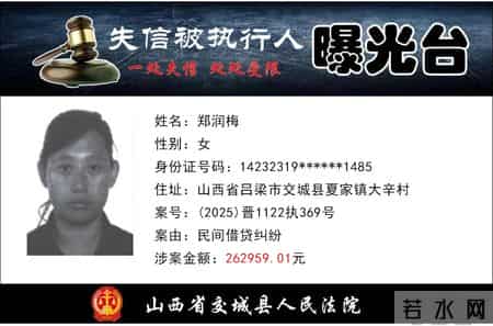 交城：失信被执行人