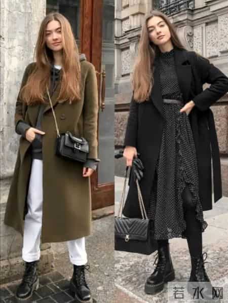 大衣+靴子，穿出冬天的美与飒