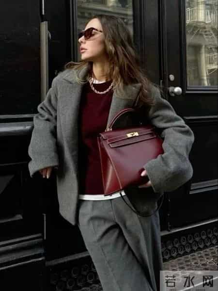 冬日超火的一组配色：灰+红，好看显高级！