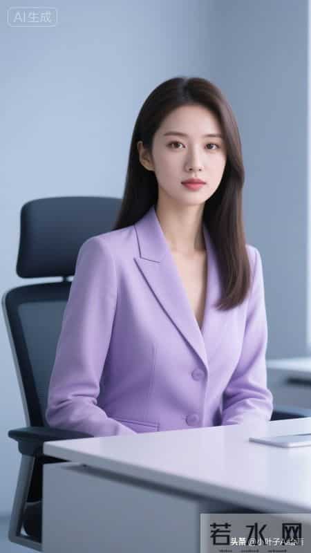 干练又温柔的职场轻熟风~淡紫色西装简约利落