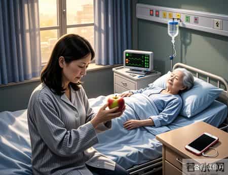 我妈手术住院50天，丈夫一次没探望过，我没吭声。两年后，婆婆摔倒住院，丈夫发来消息说：老婆，你来医院照顾我妈