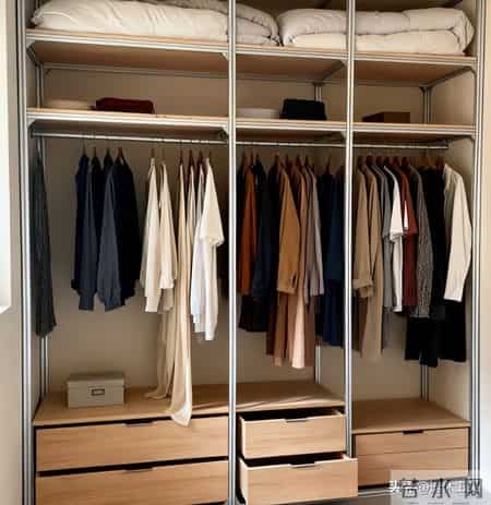 我家砌墙金属衣柜塌了！结果看到网友们的新做法，赶紧砸了重新装