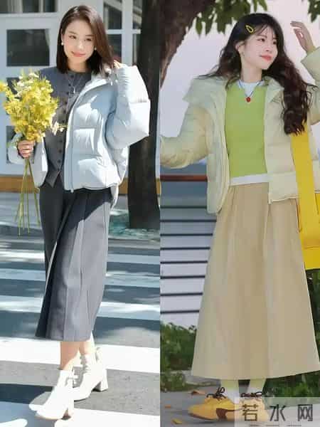 “羽绒服+半裙”才是冬日最美穿搭，洋气又减龄，适合4、50岁女人
