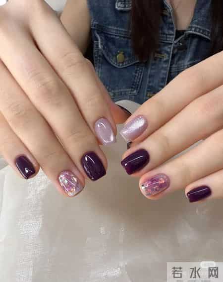 温柔系美甲分享