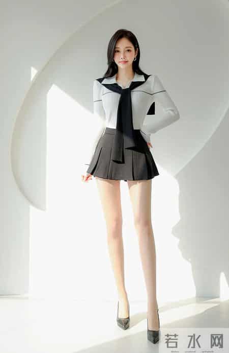 黑白学院轻熟套装