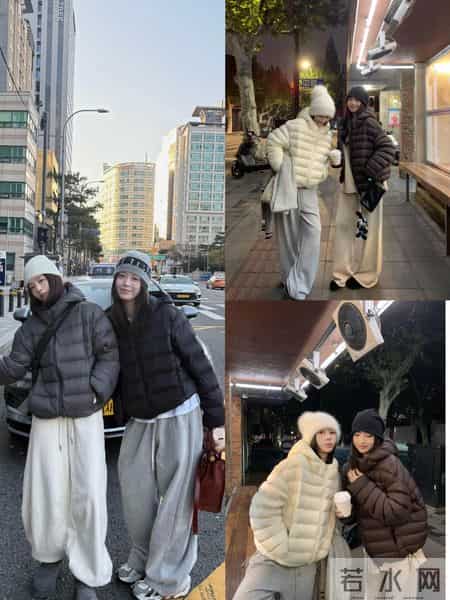 最火排骨羽绒服穿搭