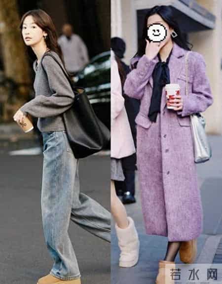 被上海街拍惊艳到：满大街都在穿“阔腿裤+雪地靴”，回头率特高