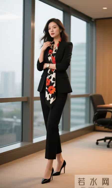 黑色西服职业装