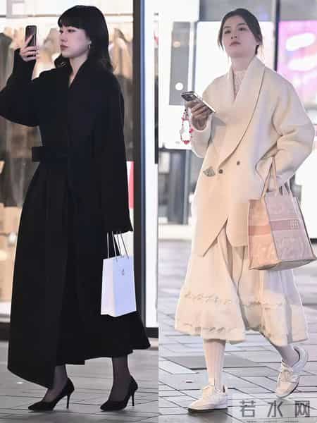 “大衣+连衣裙”=今年最时髦穿搭！优雅又洋气，关键是特有女人味