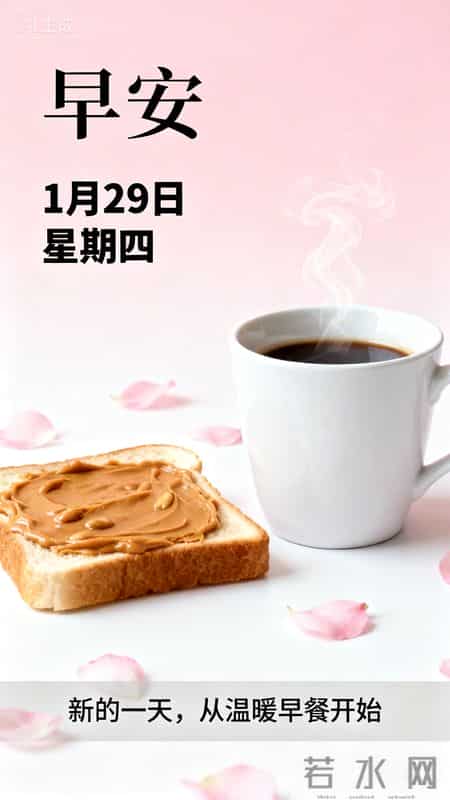 今天是1月29日星期四早安 让年味为你点缀岁末 让好运为你锦上添花