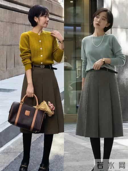 “大衣+呢子裙”=今冬最时髦搭配！保暖显瘦两不误，还特显气质