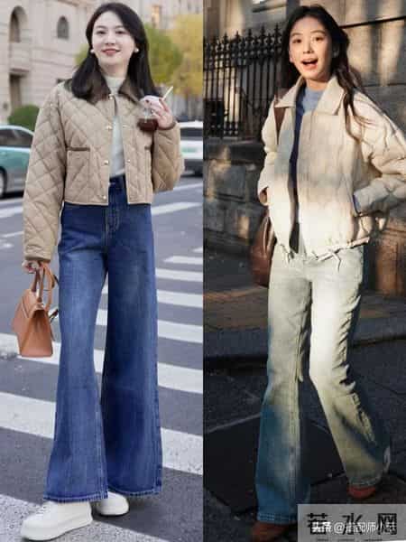 这才是冬天回头率最高的穿法：奶奶棉服+牛仔裤，时髦保暖又高级