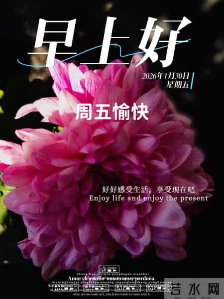 2026年1月30日周五早上好 早上好图片最新今天 温馨淡雅的早安图片