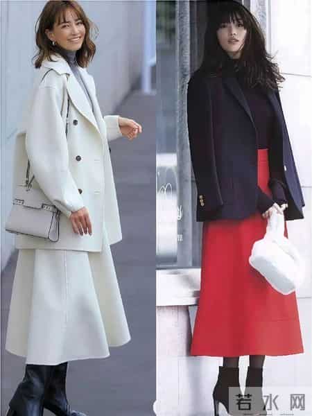 “大衣+呢子裙”=今冬最时髦搭配！保暖显瘦两不误，还特显气质