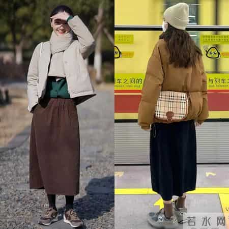 “羽绒服+半裙”才是冬日最美穿搭，洋气又减龄，适合4、50岁女人