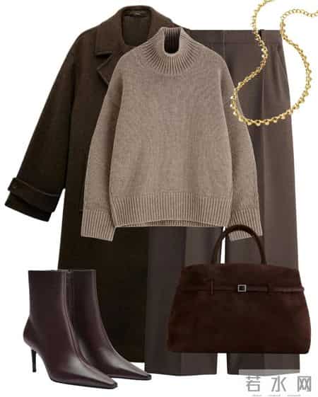 一条咖色阔腿裤，解锁9种秋冬高级感穿搭公式