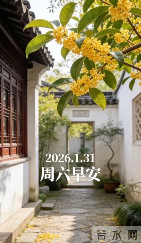 2026.1.31 1 月再见！周六早安愉快！最新周六早上好祝福图片