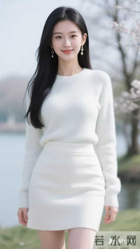 早春穿搭-毛衣+半裙