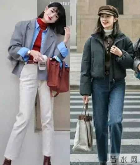 短款羽绒服这样搭，秋冬穿太合适，日常出门不费神还显高