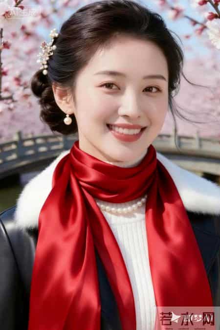 高领毛衣与温润珍珠相撞，有冬日的温暖华贵，透着江南的温婉灵秀