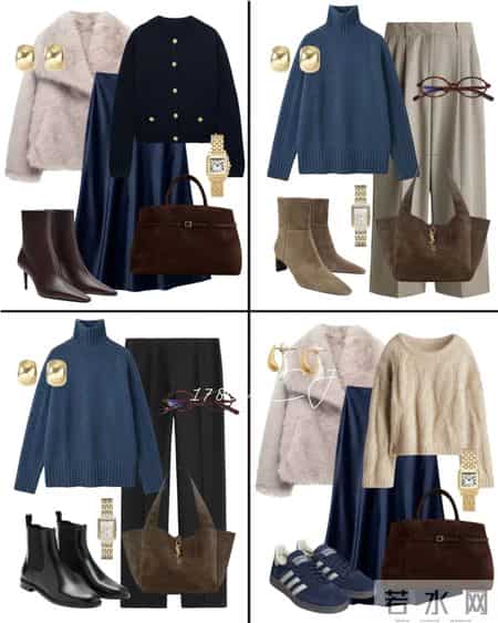 太美啦 这20套胶囊衣橱配色 这组穿搭极其典型的松弛感老钱风！