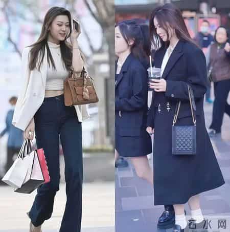 被“北京女生”街拍美到了：穿衣不花，头发微卷，洋气好看又减龄
