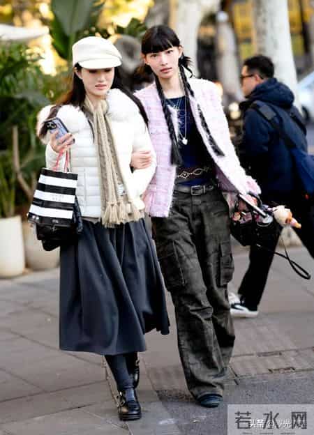 看了上海街拍才发现：满大街都是“排骨羽绒服”，既保暖又时髦
