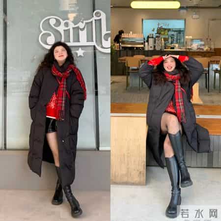 圆脸微胖，这位博主好会穿，堪称冬季微胖穿搭范本~