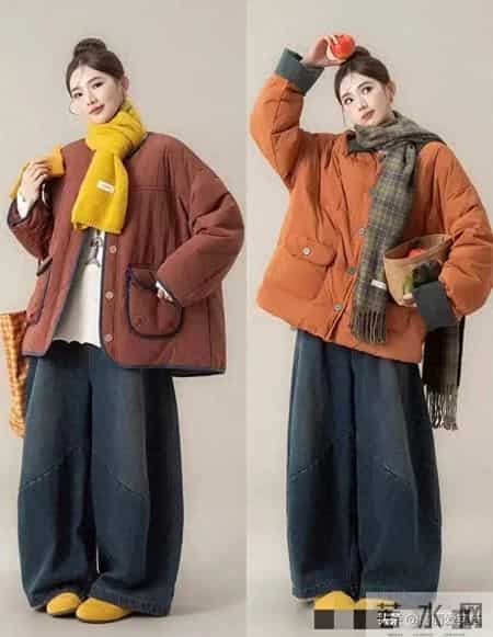 拒绝臃肿!今年超火的“松弛感穿搭”,棉服+阔腿裤就赢麻了