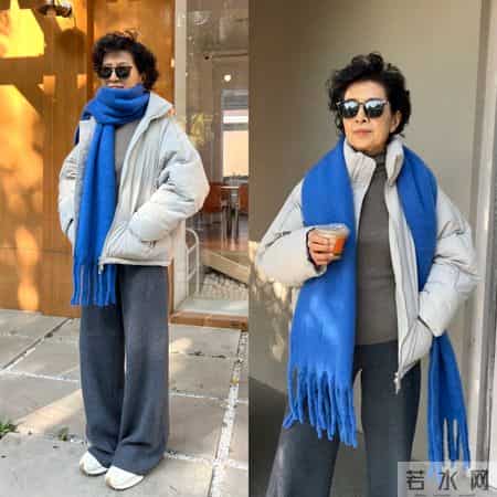 67岁姥姥的冬季穿搭示范，比年轻人还潮！照着穿保暖又高级