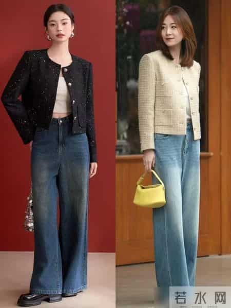 收起你的风衣吧！今年开春流行“短外套+阔腿裤”，既洋气又显高