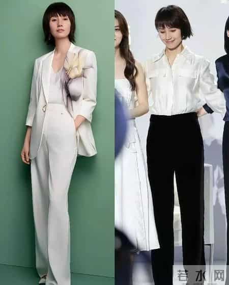 看袁泉的冬季打扮,我悟了:衣穿直、裤选松,发剪短才更得体!