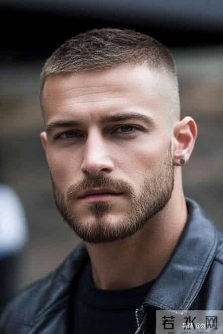 欧美硬汉风寸头：硬朗气质的经典诠释，型男必备造型