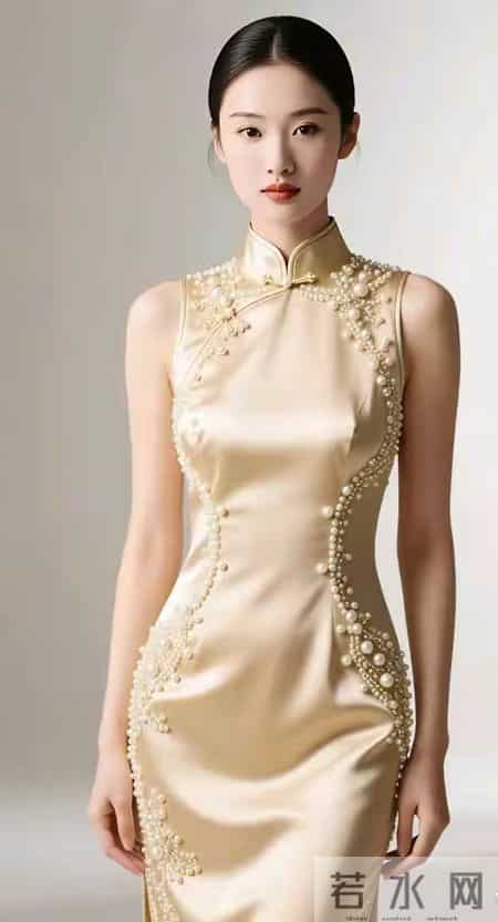 光影下的多彩旗袍