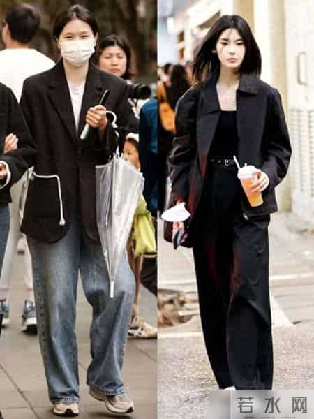 收起你的风衣吧！今年开春流行“短外套+阔腿裤”，既洋气又显高