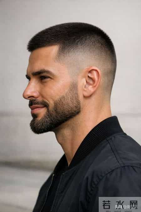 欧美硬汉风寸头：硬朗气质的经典诠释，型男必备造型