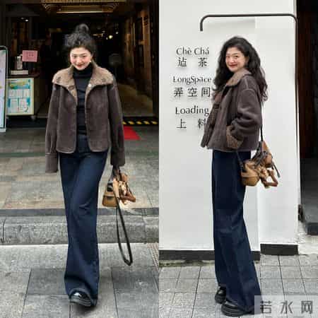 圆脸微胖，这位博主好会穿，堪称冬季微胖穿搭范本~