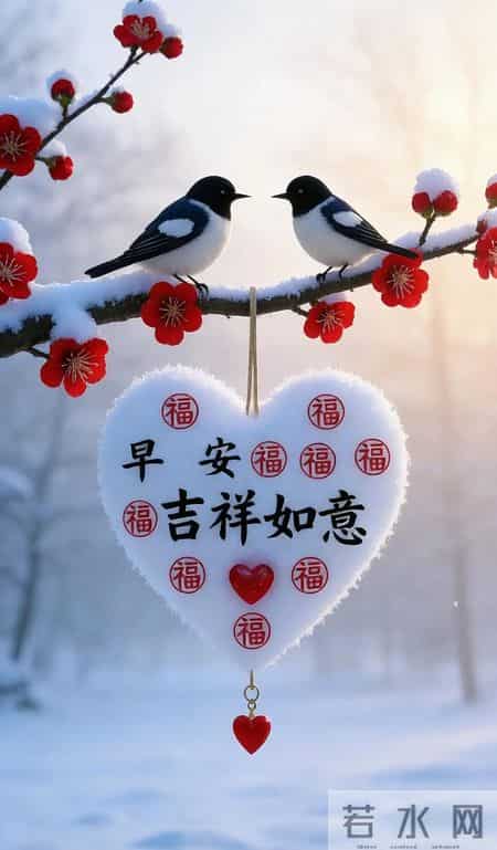 2026年2月1日早安图周末早上好祝福 冬日早安问候图片