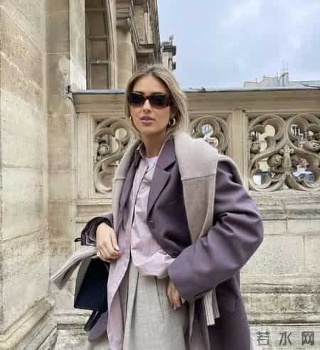 秋冬配色新思路“紫色+灰色”，低调又显贵的神仙搭配，一眼爱上
