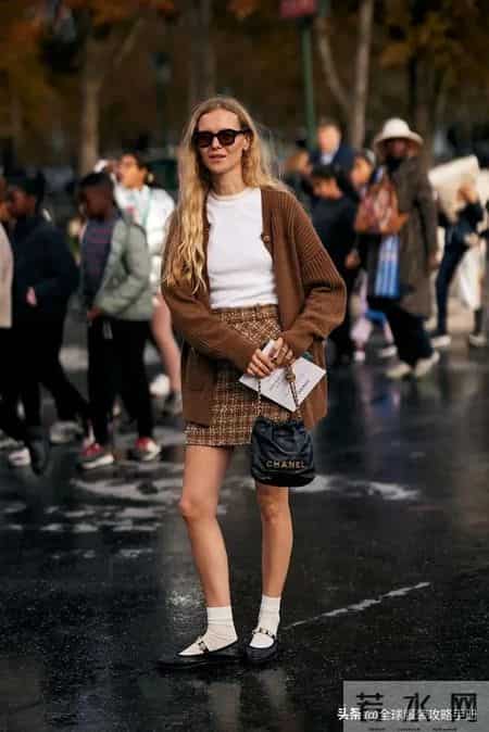 毛衣+裙子，早春最美搭配！