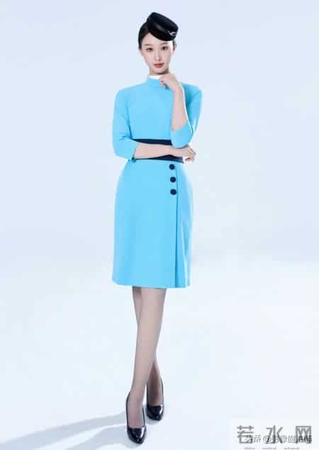 厦航空姐制服细节七分袖+宽腰带,勾勒完美身形,大方又好看