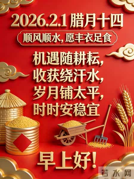 2026年2月1日早上好！温馨早安祝福语 精美图片