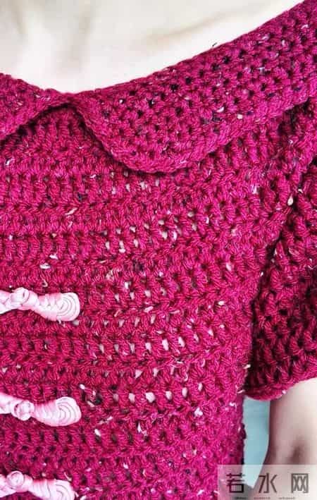 甘比手艺真不错，自己钩露背连体裤准备过年，惊艳大气比高定好看