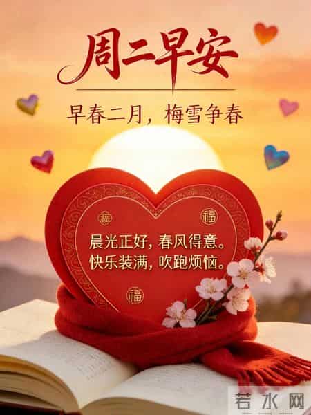 2月3日周二早安，天天健康，日日幸福，时时快乐，事事如意！