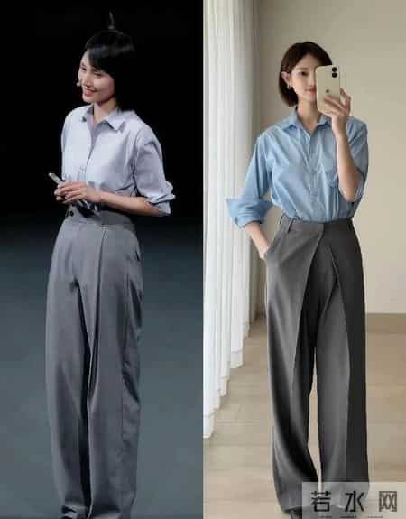 看袁泉的冬季打扮,我悟了:衣穿直、裤选松,发剪短才更得体!