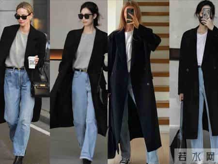 冬季黑色大衣别乱穿：这4种时髦高级搭配思路，照搬都好看不沉闷