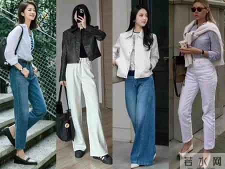 牛仔裤选择这“4双鞋子”穿搭真时髦，四五十岁女性穿上时尚减龄